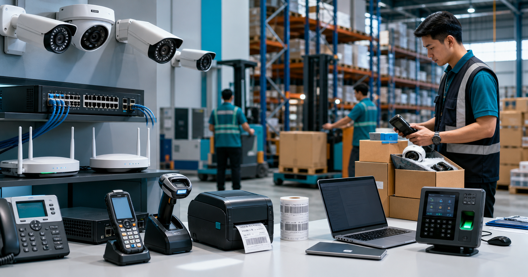 Perangkat ICT pendukung operasional logistik di gudang